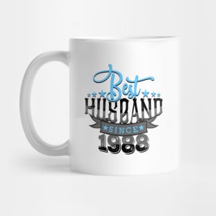 'Best Husband Since 1988' Sweet Wedding Anniversary Gift Mug